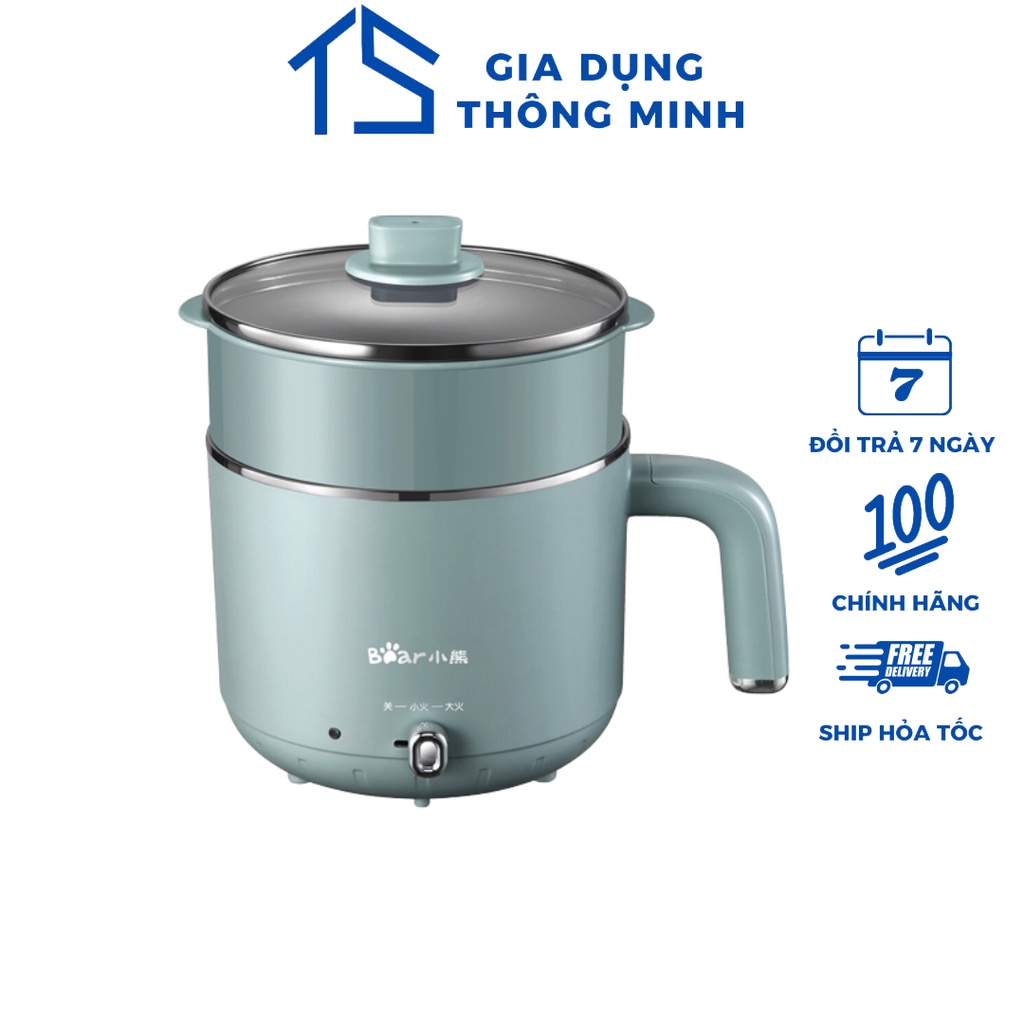 Nồi Hấp Lẩu Điện Đa Năng Bear 1.2L DRG-D12M5 - Hàng Chính Hãng