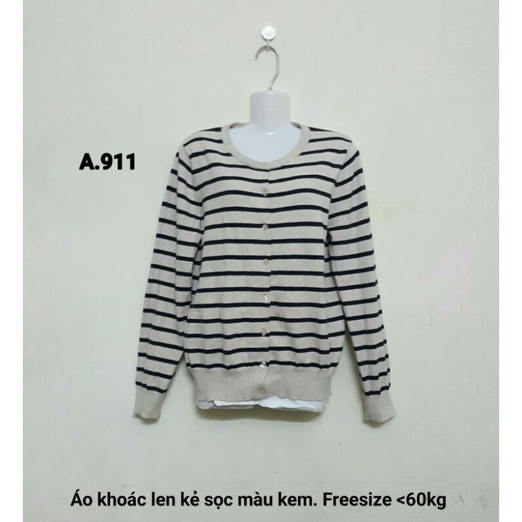 ÁO KHOÁC LEN KẺ SỌC