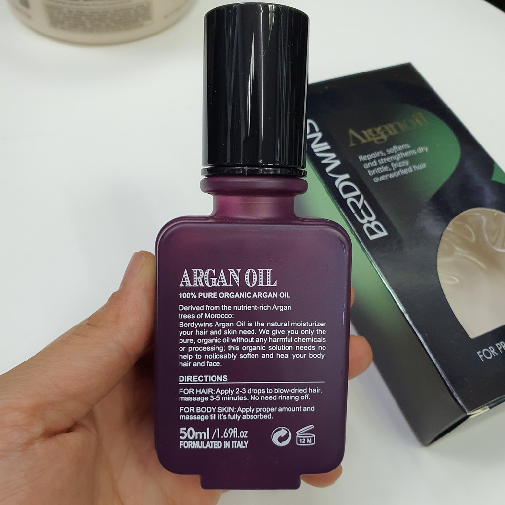Tinh dầu phục hồi Argan oil Mask Berdywins 50ml
