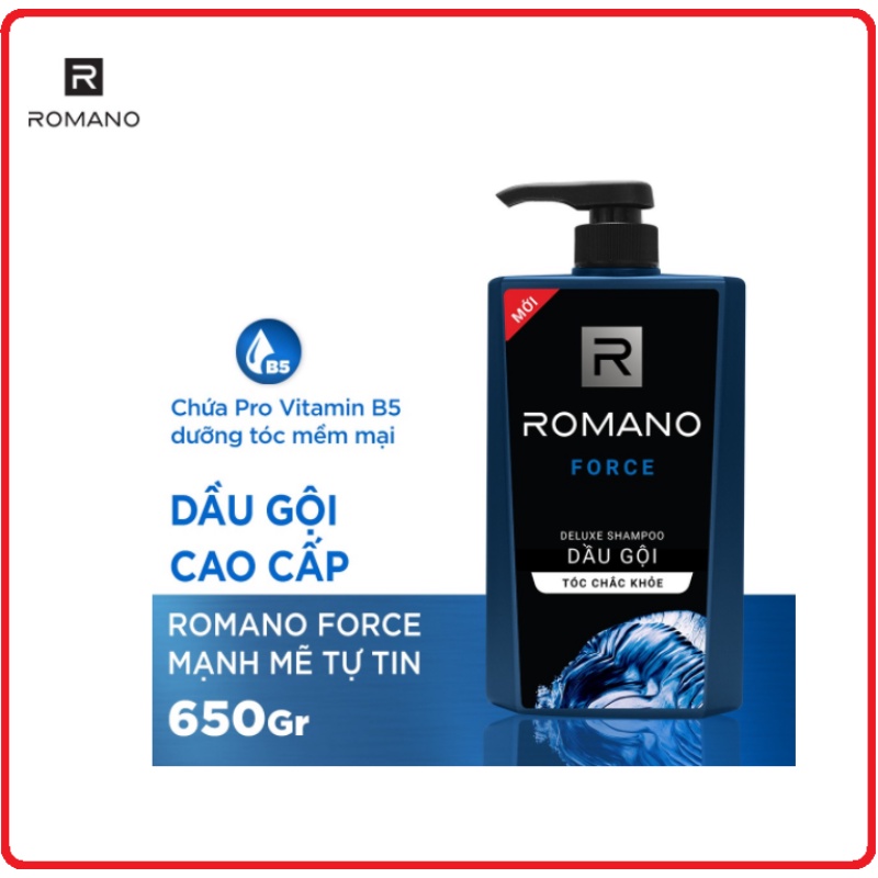 [ĐỦ LOẠI] Dầu Gội, Sữa tắm 2in1 ROMANO 650g
