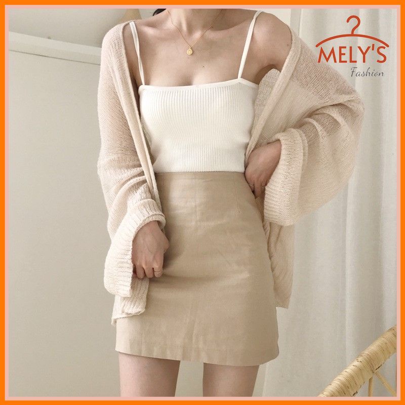 Áo Cardigan len mỏng dài tay dáng rộng khoác ngoài hàng Quảng Châu loại 1 form dưới 70kg AL03