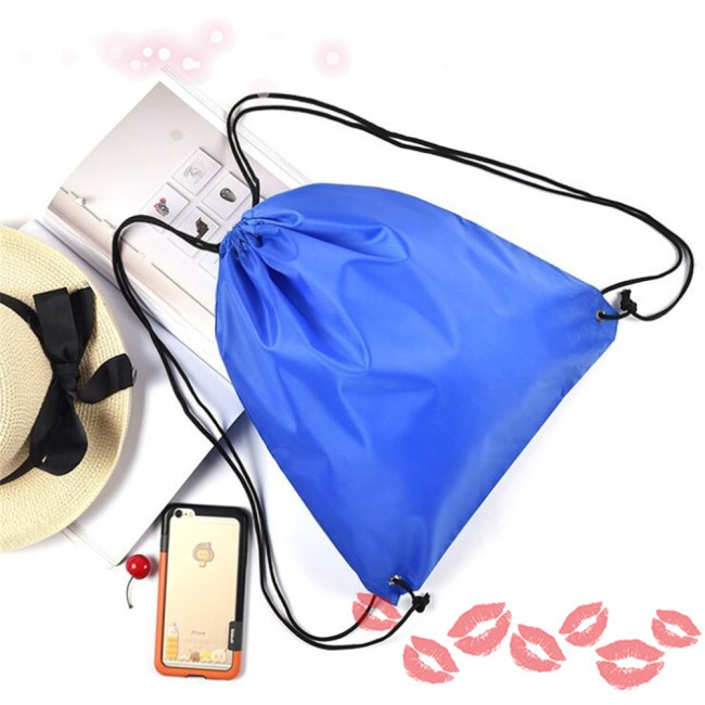 【In stock】 Slide Color Drawstring Backpack Bag for Outdoor Sports Riding Storage