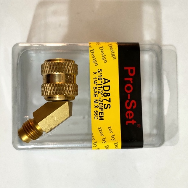 Combo 3 Đầu nạp ga bẻ 120 độ R22 - R410 CPS USA AD87S - Hàng tốt