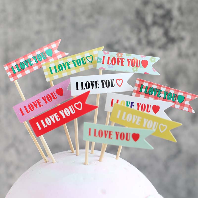 Bộ Cờ Trang Trí Bánh Kem Sinh Nhật Hình Hoa Cúc Mặt Cười Và Cô Gái Nhỏ Màu Vàng Phong Cách Hàn Quốc