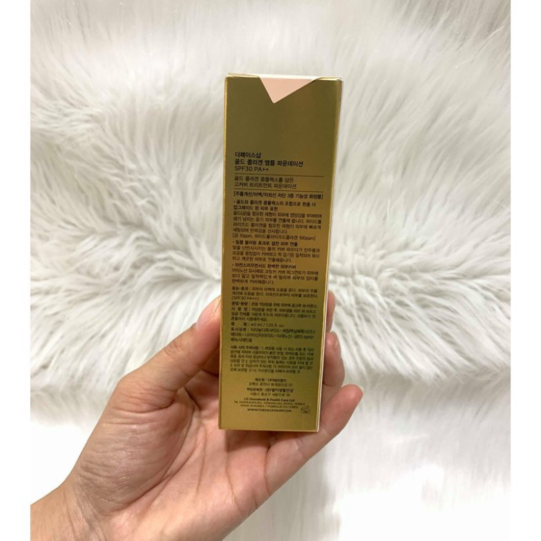 [Chính Hãng] Kem nền bổ sung Collagen và Vàng The Face Shop Gold Collagen Ampoule Foundation 40ml..