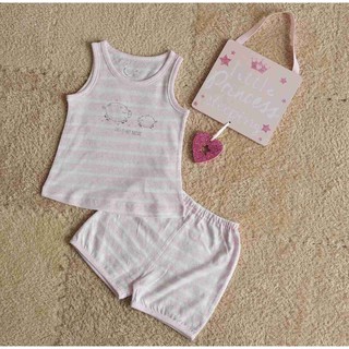 Momma - bộ sát nách cho bé chất xước dạng lỗ siêu mát