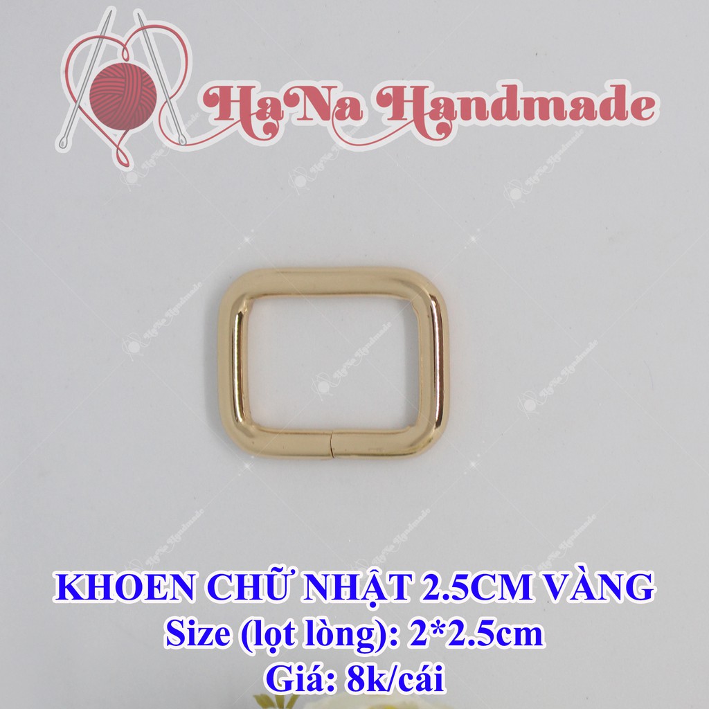 Khoen chữ nhật 2.5cm (8k/cái)