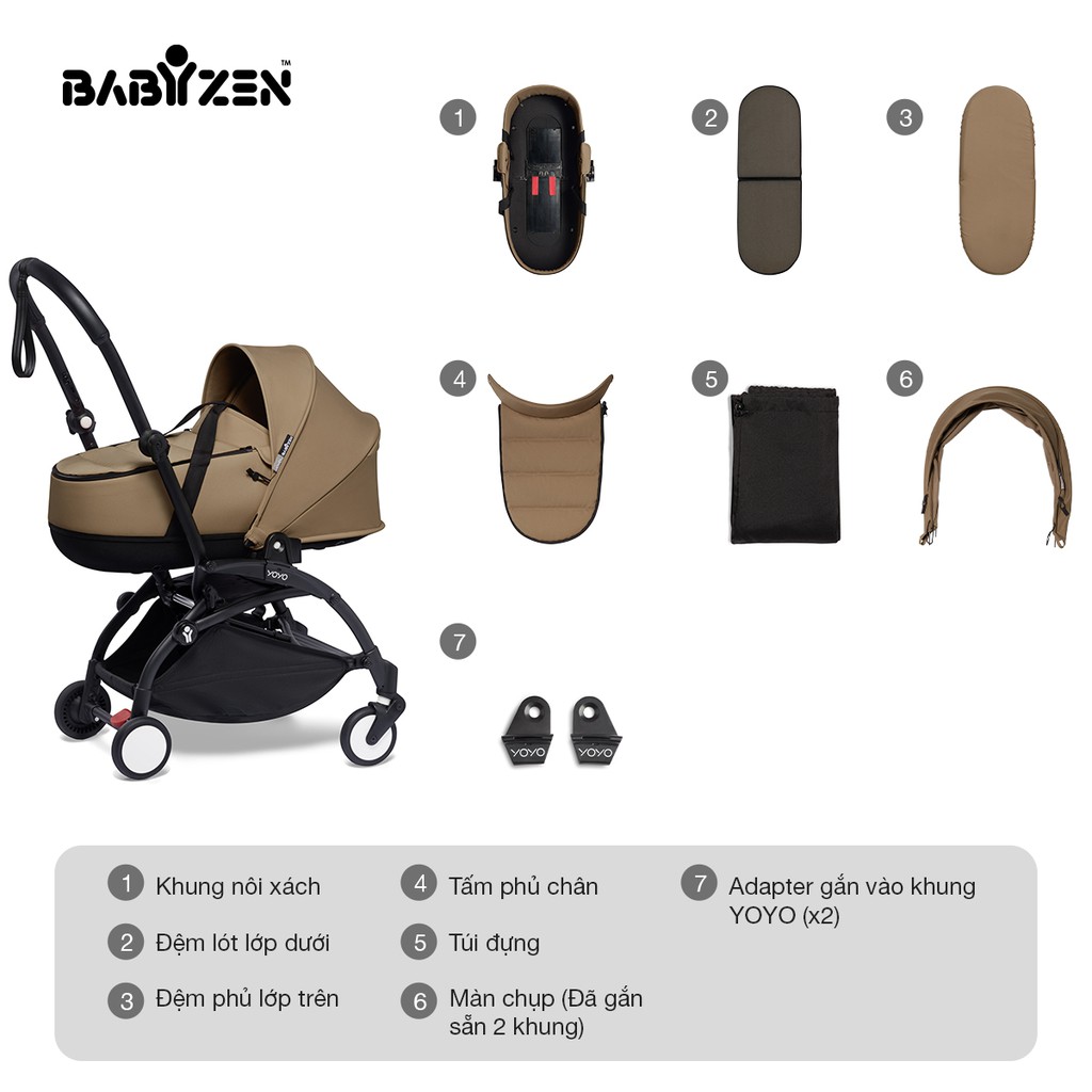 Bộ nôi xách BABYZEN YOYO