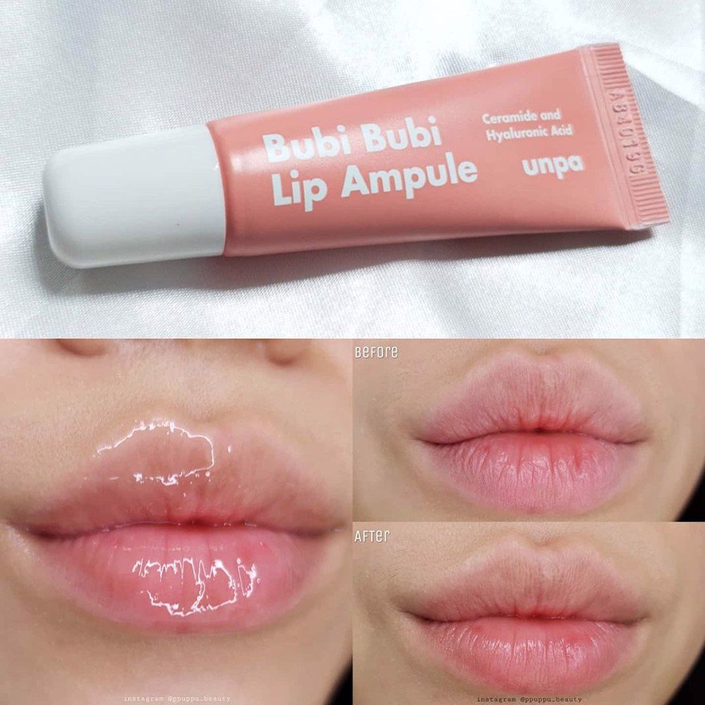 Tinh Chất Dưỡng Môi Căng Mọng Và Dưỡng Ẩm Sâu Unpa Bubi Bubi Lip Ampoule 10g