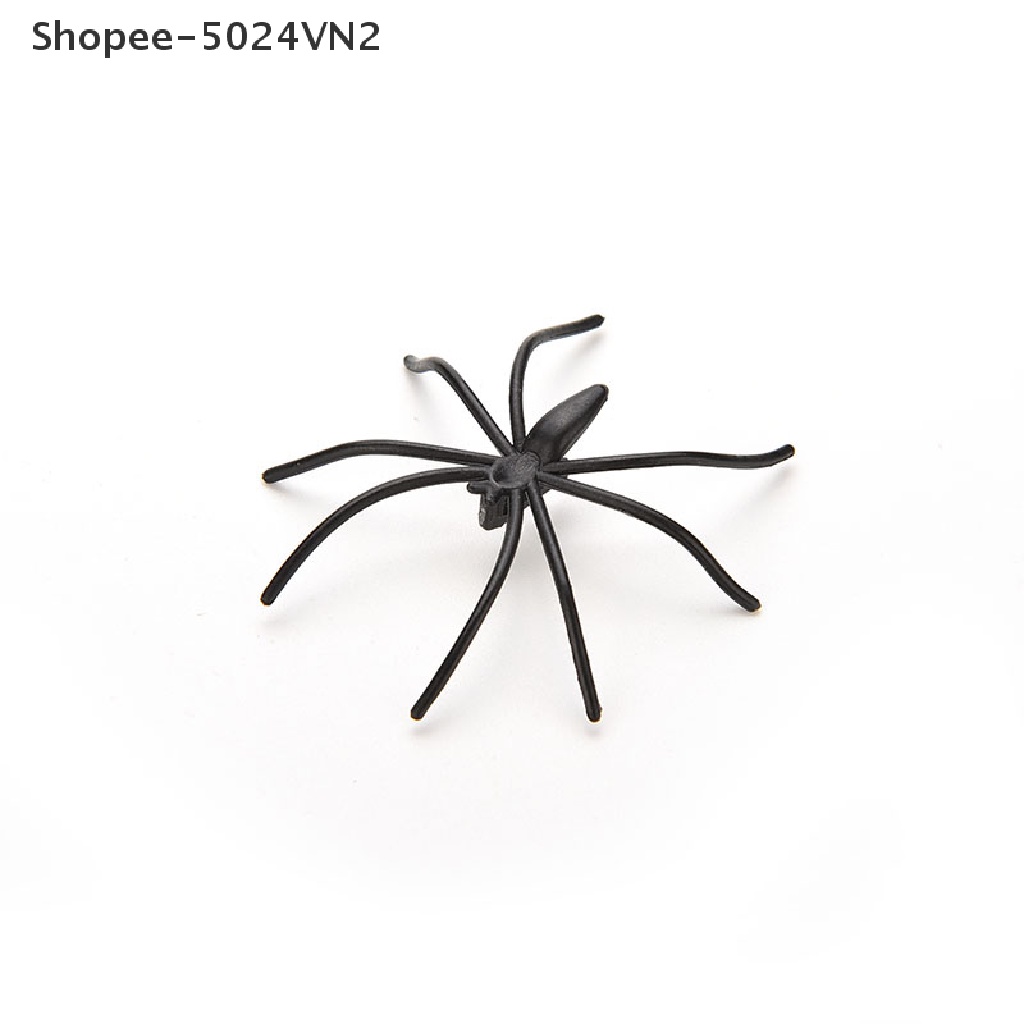 [Mới &amp; Halloween] Set 20 Chú Nhện Nhựa Đen Trang Trí Halloween