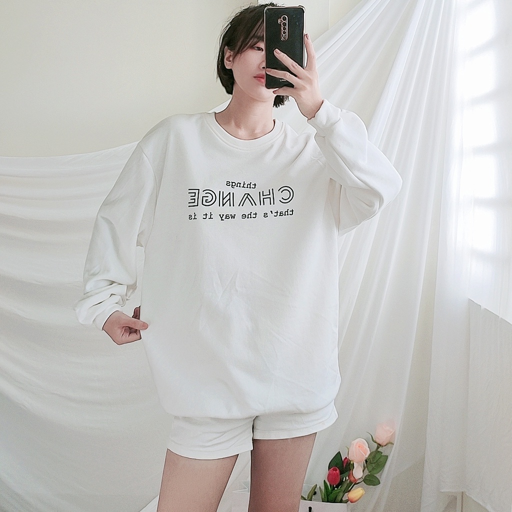 Áo Sweater CHANGE, áo hoodie form rộng SW001