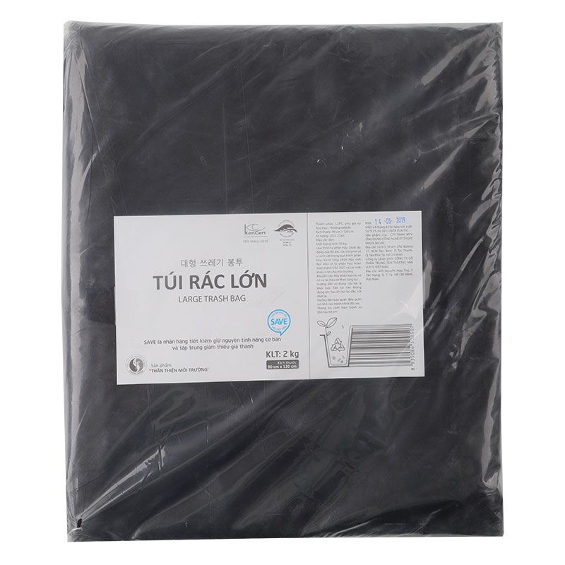 Túi Rác Đen Lớn Choice L 90 x 120cm (2KG)