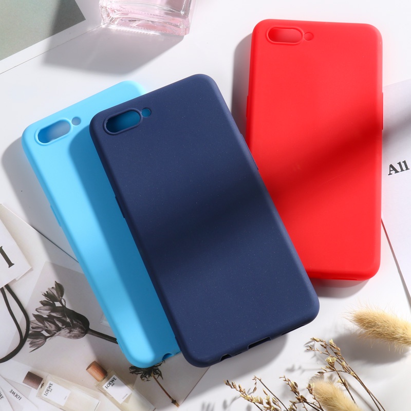 Ốp điện thoại silicone mềm màu trơn thích hợp cho iPhone 6 6s 7 8 Plus X XR max Xiaomi 5X A1