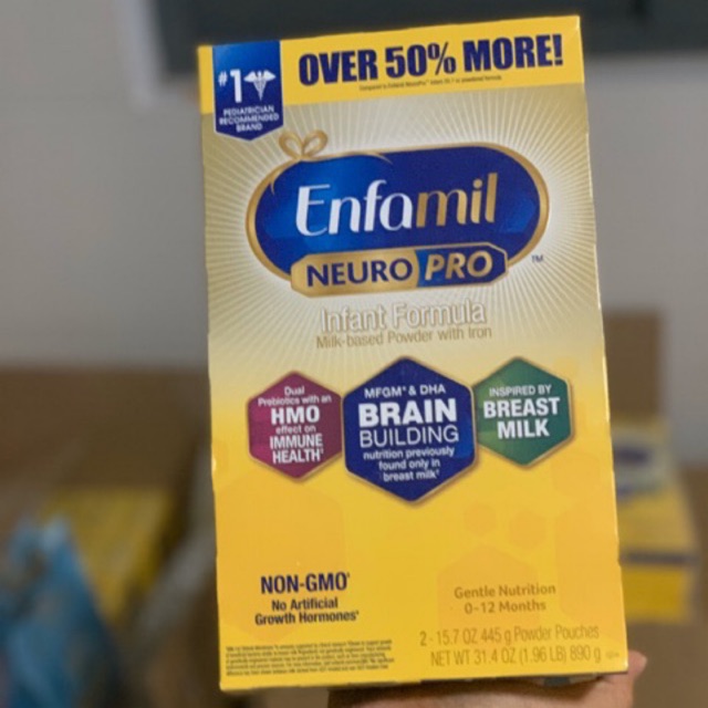 Sữa bột Enfamil Neuro Pro NON-GMO Infant Formula 890g của Mỹ