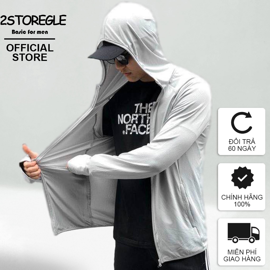 Áo Chống Nắng Nam Cao Cấp 2STOREGLE Chất Vải Thoáng Mát Màu Xám Phong Cách Trẻ Trung Hàn Quốc