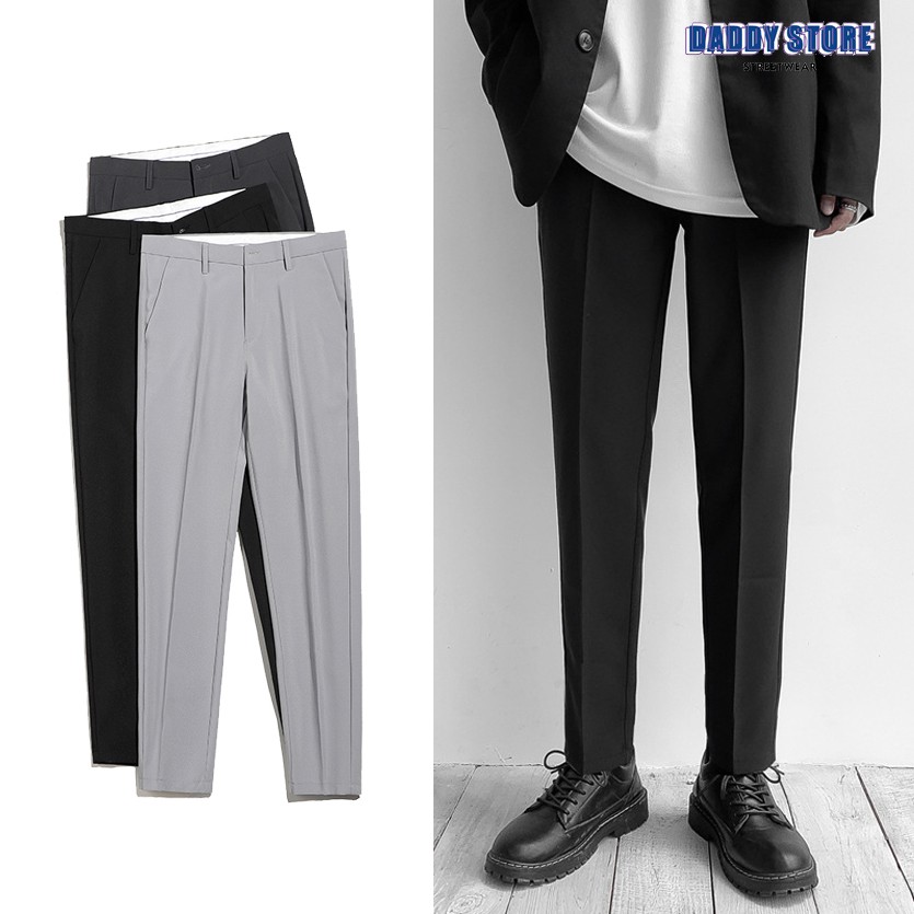 Quần tây ống suông, Quần âu nam baggy 9 tấc phong cách Hàn Quốc | BigBuy360 - bigbuy360.vn