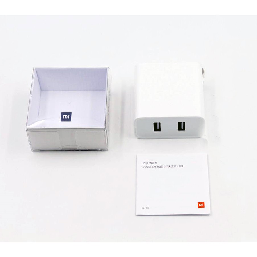 [Hỏa Tốc HCM] Củ sạc nhanh 36W 2 USB XIAOMI AD07ZM