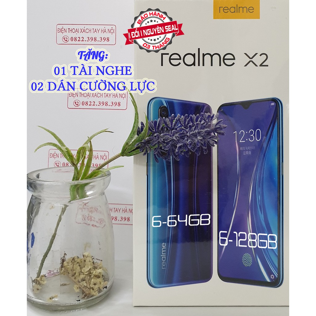 ĐIỆN THOẠI REALME X2-1 ĐỔI MỘT NGUYÊN SEAL TRONG 3 THÁNG -TẶNG DÁN CƯỜNG LỰC + TAI NGHE
