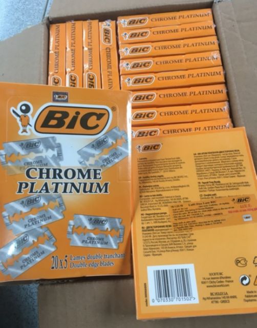 Lưỡi Lam BIC Hộp 100 Lưỡi Chính Hãng