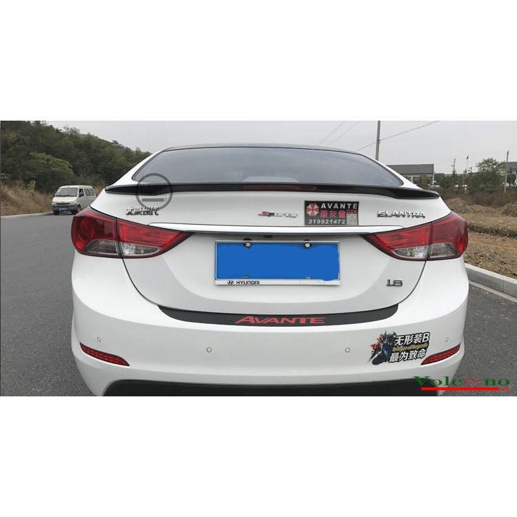 ĐUÔI GIÓ LIỀN CỐP - cánh lướt gió xe ô tô Hyundai Elantra 2012-2017 màu trắng