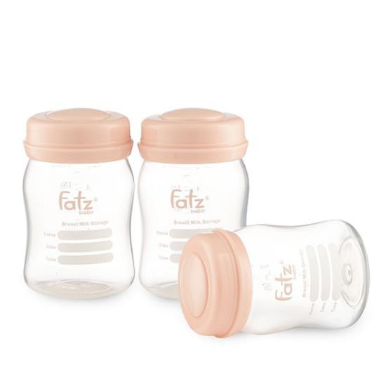 Bộ 3 bình trữ sữa 150ml cổ rộng Fatz Baby FB0120