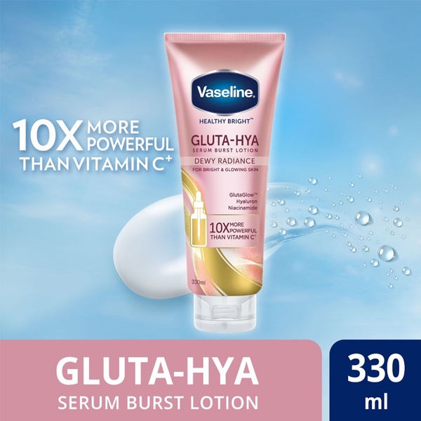 SỮA DƯỠNG THỂ NGÀY- ĐÊM GLUTA HYA VASELINE 330ml
