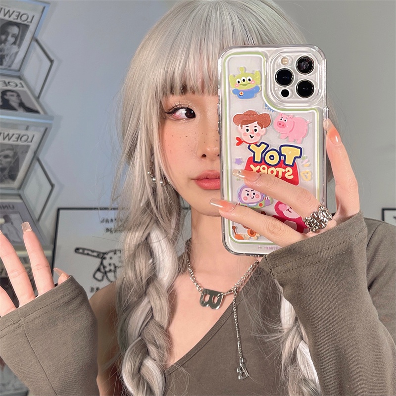 Ốp Điện Thoại Trong Suốt In Hoạt Hình Toy Story Cho iPhone 7+ 8+ 8 7 Plus 11 12 13 Pro MAX X XS MAX XR