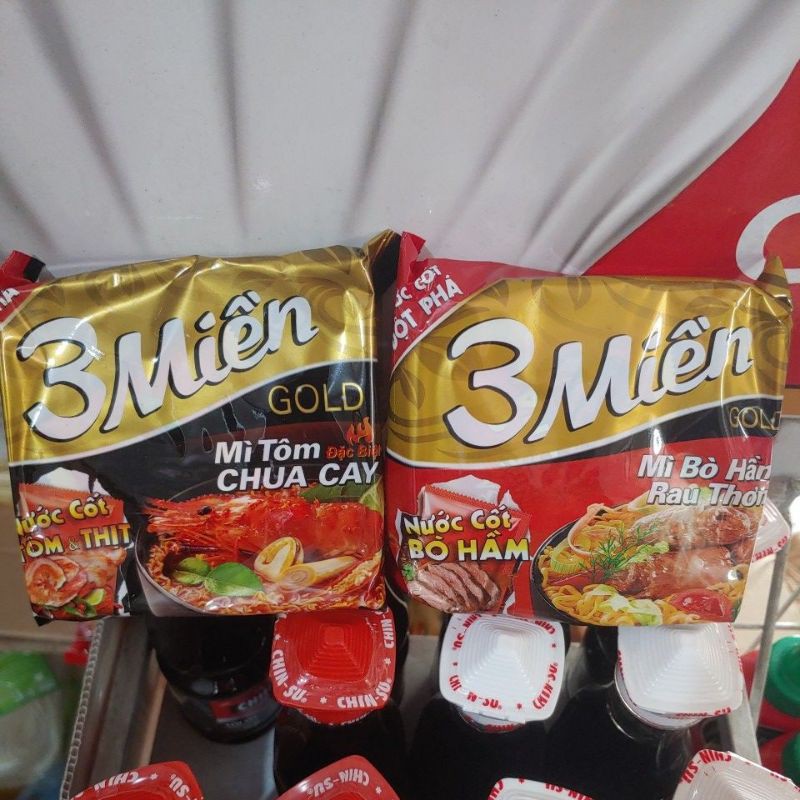 Mì Tôm 3 Miền Gold 75g