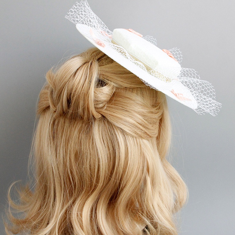 Mũ Lưới Thắt Nơ Phối Mạng Che Mặt Thời Trang Cho Nữ