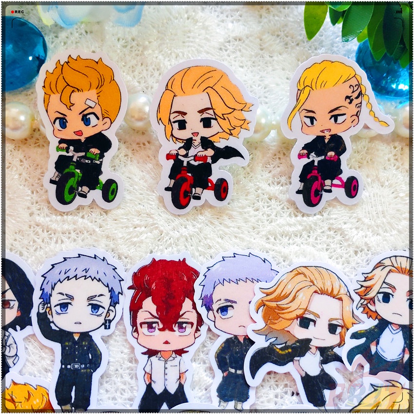 Bộ 40 Miếng Dán Trang Trí Sổ Tay Diy Hình Tokyo Revengers Q-1 Thời Trang