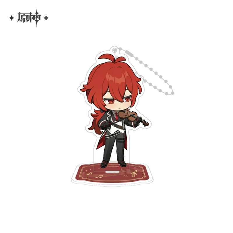 [có sẵn] mô hình nhân vật standee chibi acrylic genshin impact concert 2021 chính hãng từ official shop