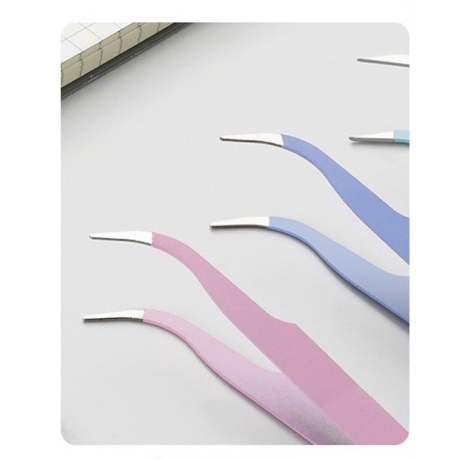 Nhíp cong đầu tròn không nhọn gắp sticker, trang trí sổ tay, điện thoại siêu an toàn cho trẻ