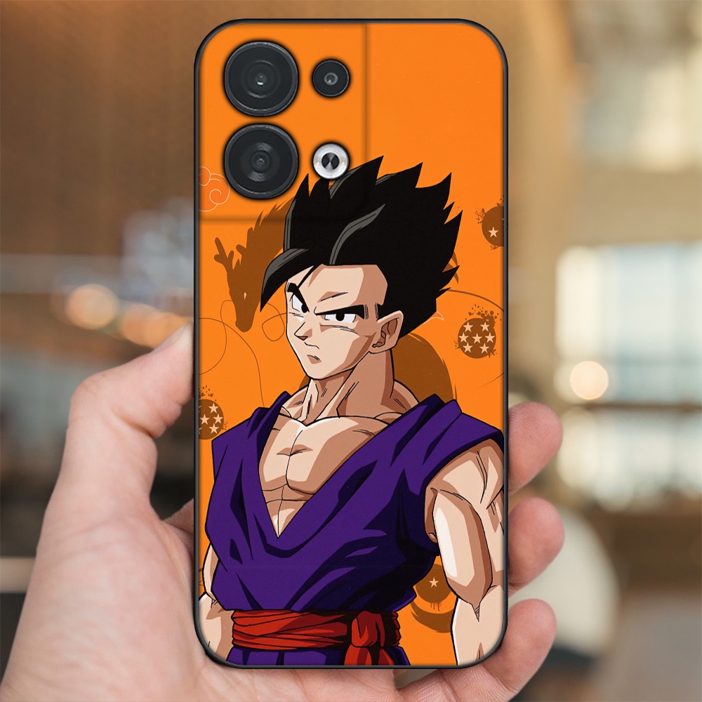 Ốp lưng Oppo Reno 8 5G viền đen in hình Gohan Dragon Ball
