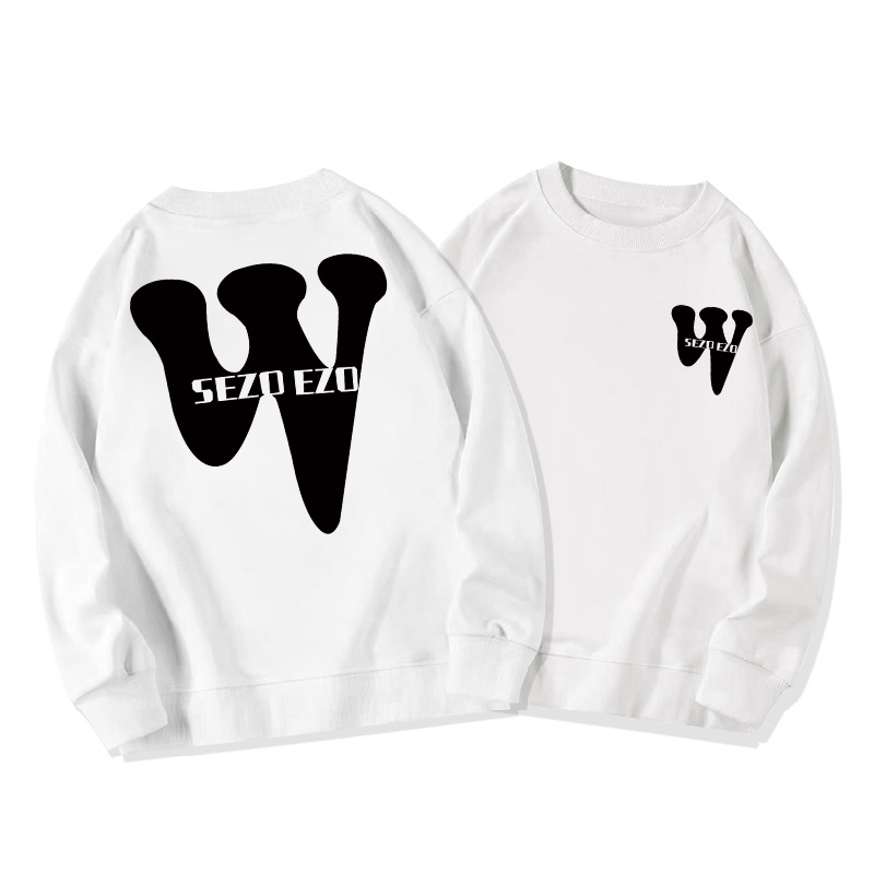 SELVZE Áo sweater dáng rộng chất liệu cotton cao cấp thời trang theo phong cách Mỹ cho nữ