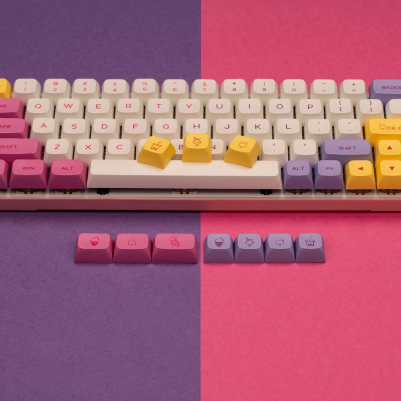 Keycaps XDA ICE CREAM 124 nút dành cho phím cơ