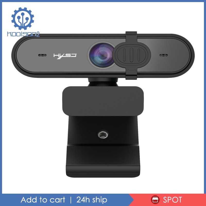 Webcam Kool2-8 Hd Pro Full Hd 30fps Cho Máy Tính Bảng / Laptop Màu Đen