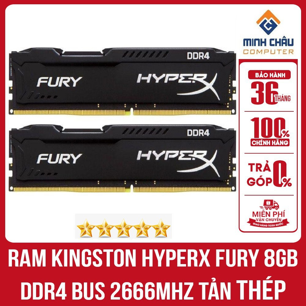 Bộ nhớ trong Kingston HyperX Fury 8GB (1x8GB) DDR4 Bus 2666Mhz Black-Hàng chính hãng 21