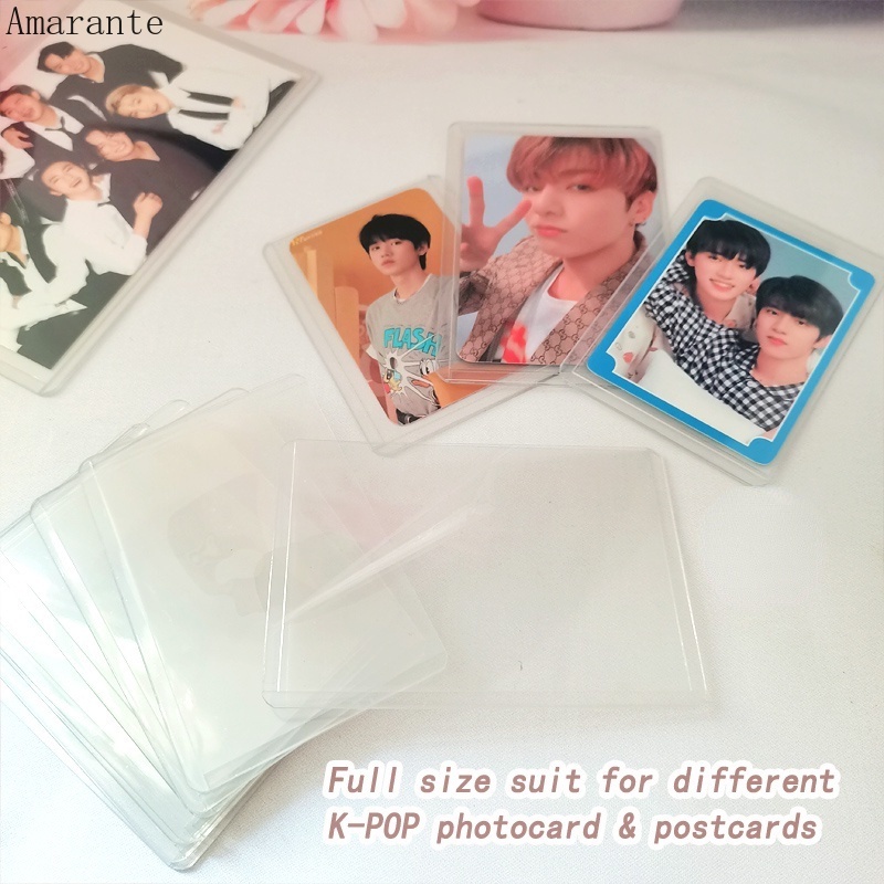 Hộp Đựng Ảnh Nhóm Nhạc Trong Suốt KPOP AMA B8 Toploader Bằng PC Cứng Kèm Film Dán DIY
