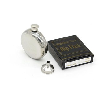 Bình đựng rượu hình tròn có phễu inox 304