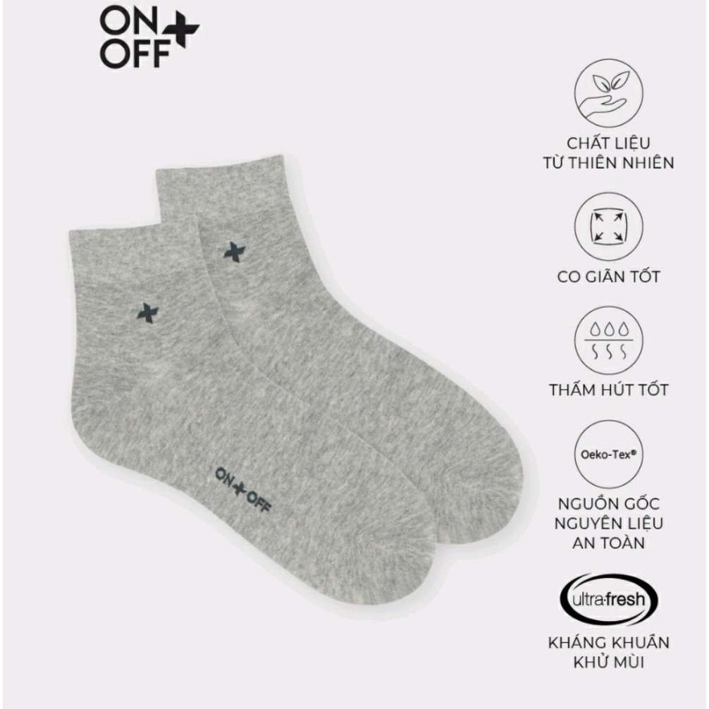 tất nam cổ ngắn kháng khuẩn khử mùi onoff