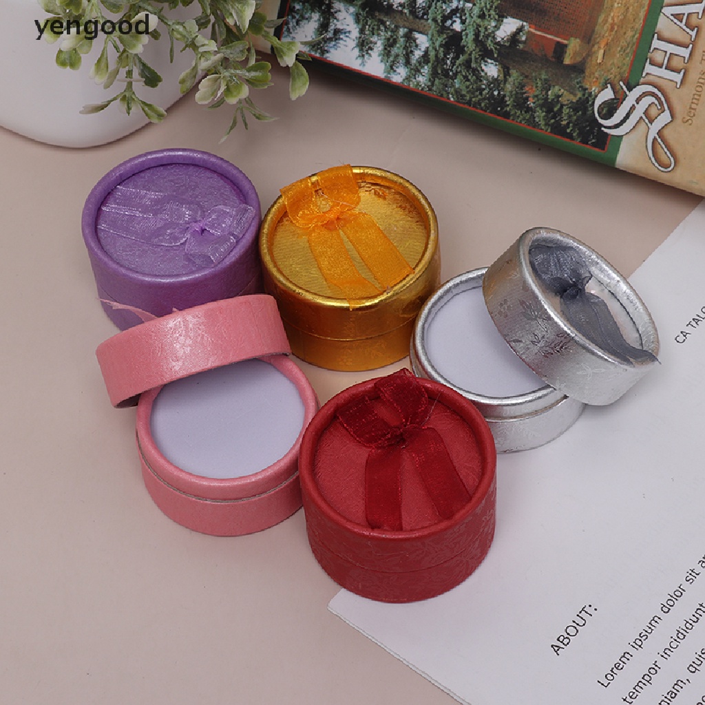 1 Hộp Đựng Trang Sức Hình Vuông Đính Nơ Dùng Làm Quà Tặng Giáng Sinh