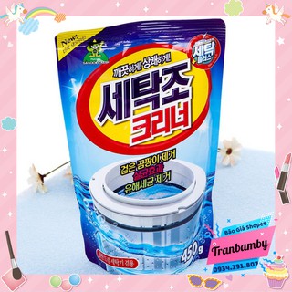 Bột tẩy vệ sinh lồng máy giặt Sandokkaebi công nghệ Hàn Quốc 450gr