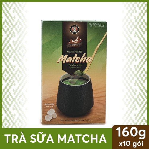 Trà Sữa Hoà Tan Instant Delight Matcha - 160g - Rexsun