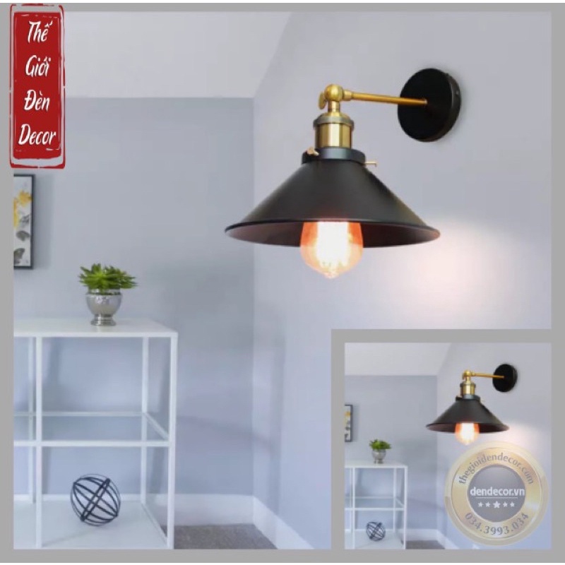 ĐÈN TREO TƯỜNG ĐÈN TƯỜNG RETRO ĐĨA SÂU 22cm và 26cm