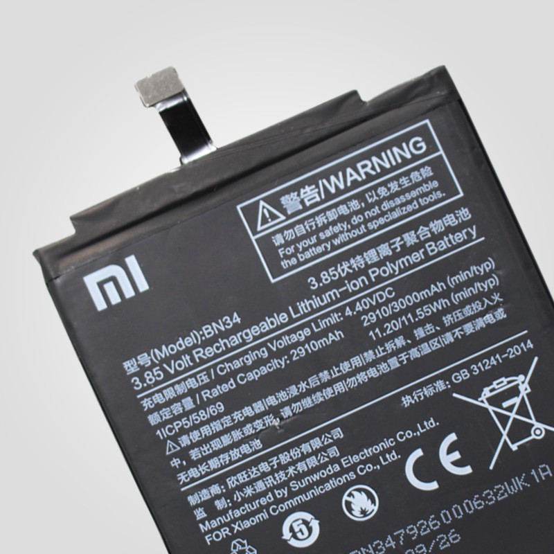 Pin Xiaomi Redmi 5A (BN34) - dung lượng 3000mAh