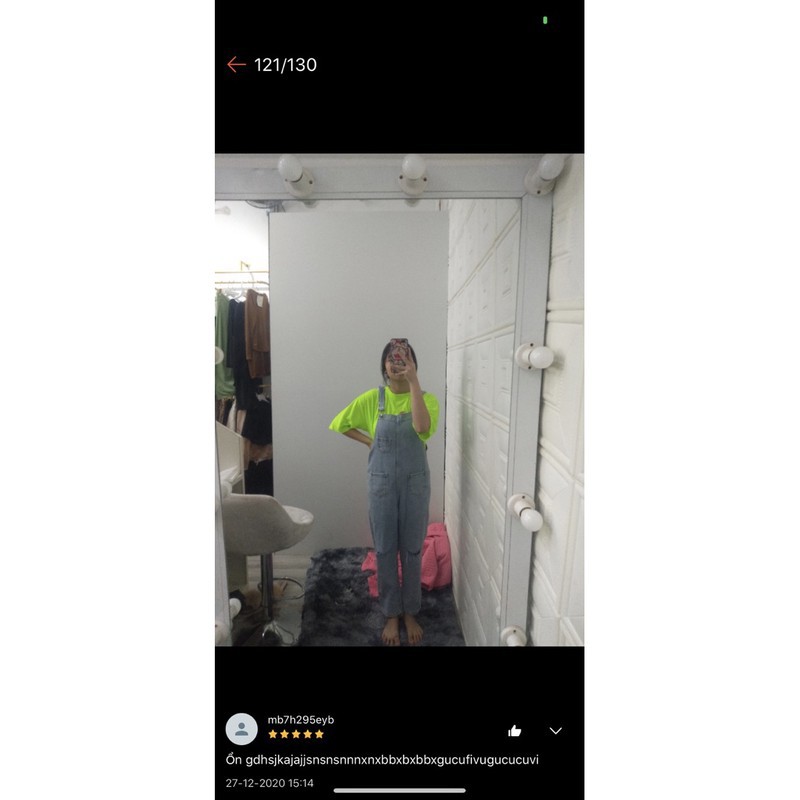 Quần yếm bò rách 2 gối | BigBuy360 - bigbuy360.vn