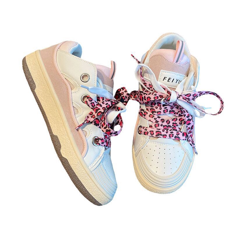 Giày thể thao IELGY mũi tròn đế dày thời trang cổ điển dễ phối đồ cá tính cho nữ