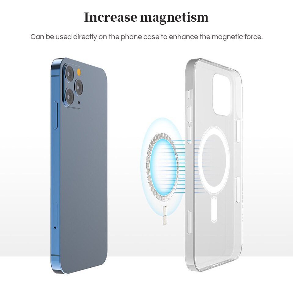 Set 2 Ốp Điện Thoại Kèm Móc Xỏ Ngón Nam Châm Cho iPhone 14 13 12 11 Pro Max XS XR SE 8 Plus