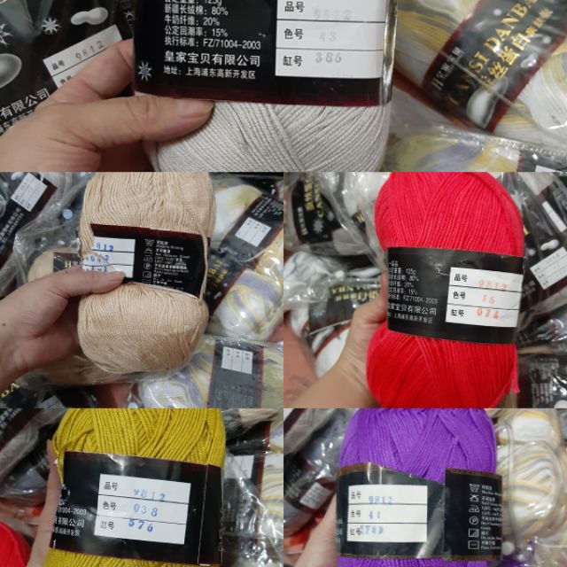 XẢ KHO _ len cansi cuộn 125g