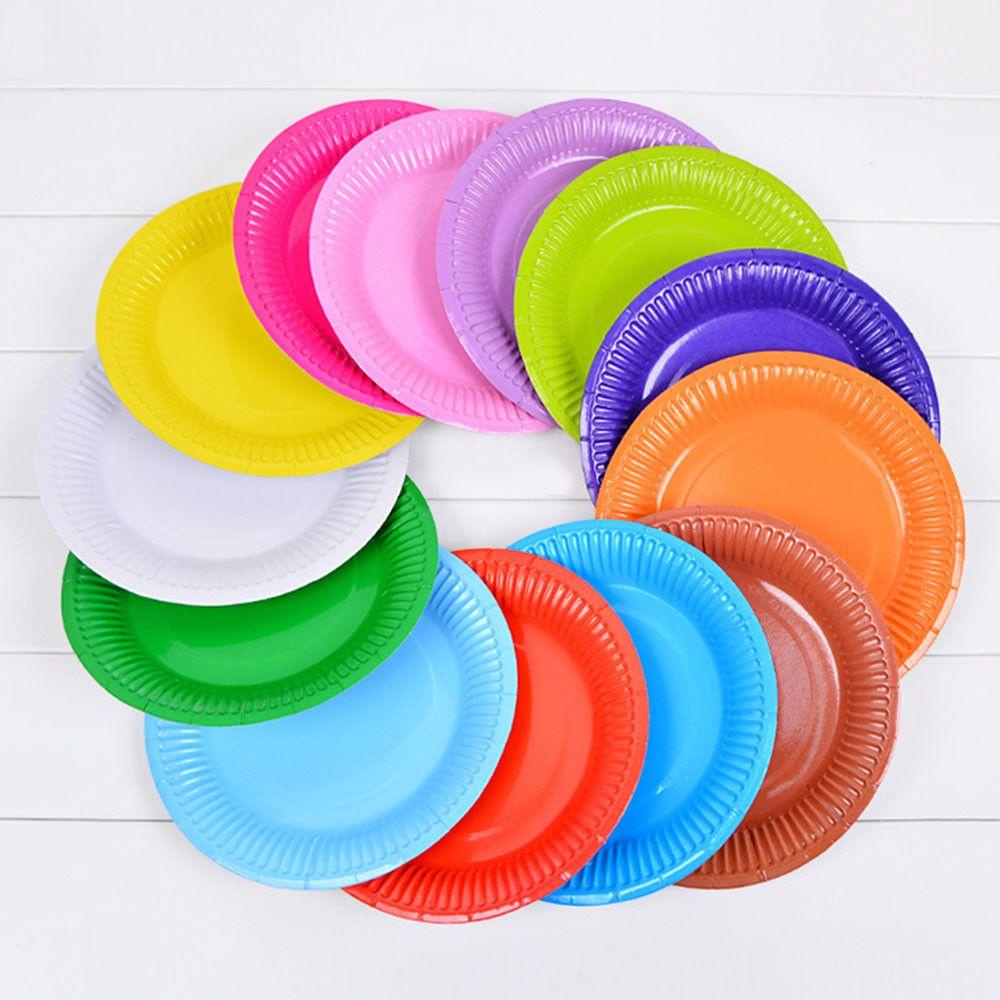 DORAW Set 20 Đĩa Giấy Tròn Dùng Một Lần DIY Đa Ứng Dụng